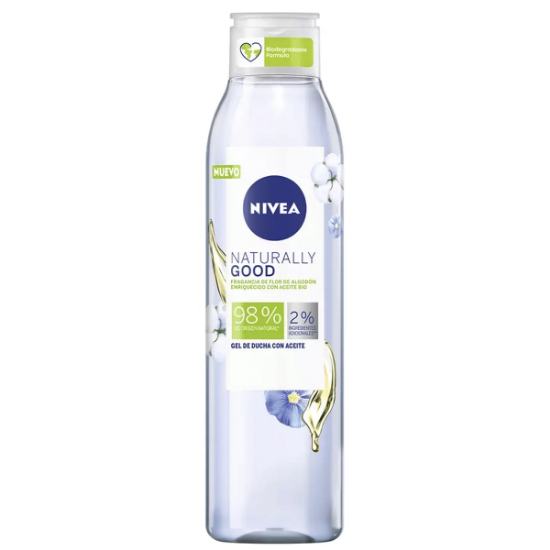 Imagen de NIVEA SOAP NATURALLY GOOD FLOR DE ALGODON GEL DE DUCHA 500 ML