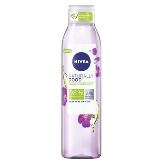 Imagen de NIVEA SOAP NATURALLY GOOD FLOR DE GERANIO JABON LIQUIDO 500 ML