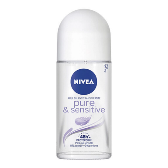 Imagen de NIVEA WOMEN PURE & SENSITIVE DESODORANTE ROLL-ON 50 ML