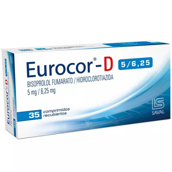 Imagen de Eurocor D 5 / 6,25 mg x 35 comprimidos recubiertos