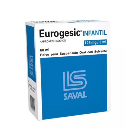 Imagen de Eurogesic 125 mg / 5 ml polvo suspensión oral x 60 ml