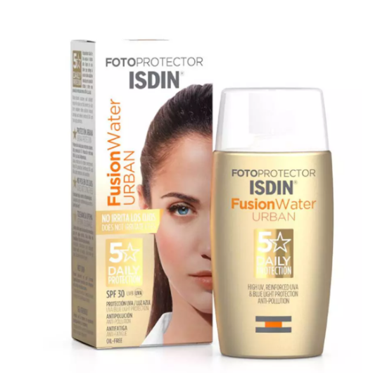 Imagen de ISDIN FOTOPROTECTOR FUSION WATER URBAN 50ML SPF30 UVB/UVA 5 DAILY PROTECTION