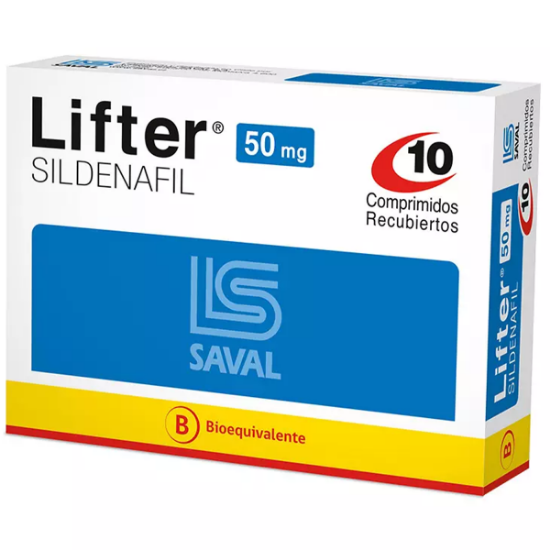Imagen de LIFTER 50 MG 10 COMPRIMIDOS RECUBIERTOS [BE] (SILDENAFIL)