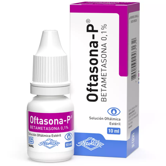 Imagen de OFTASONA-P 0,1% SOLUCION OFTALMICA 10 ML (BETAMETASONA)