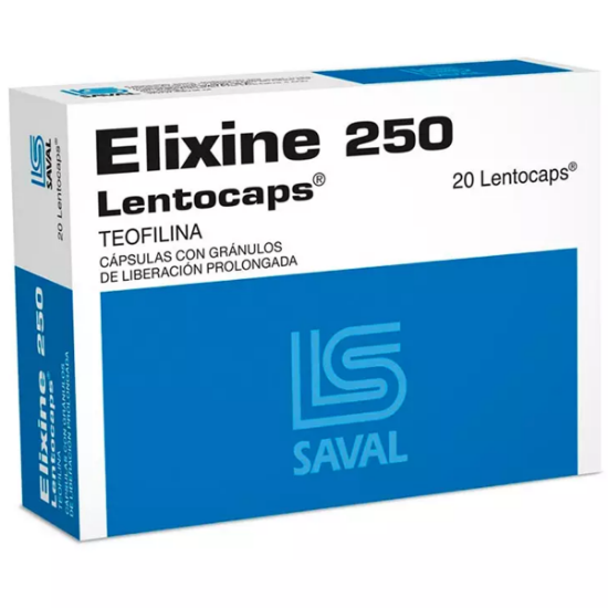 Imagen de Elixine lentocaps 250 mg x 20 cápsulas granulos liberación prolongada