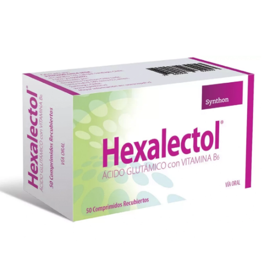 Imagen de HEXALECTOL 50 GRAGEAS (ACIDO GLUTAMICO+VITB6)
