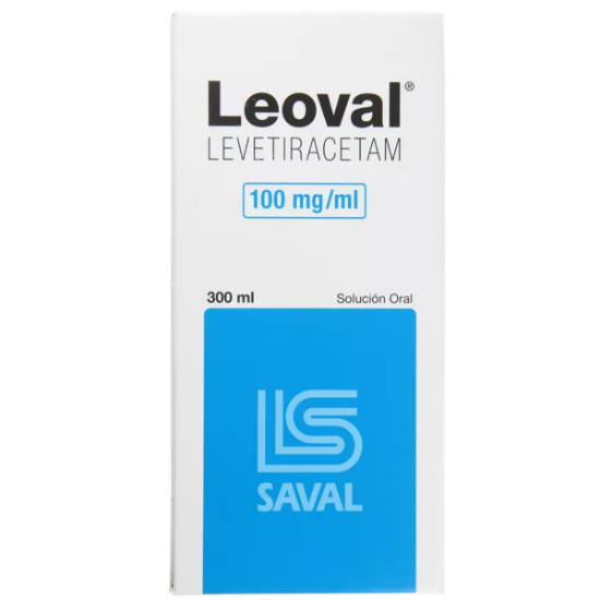 Imagen de LEOVAL 100 MG/ML SOLUCION ORAL 300 ML (LEVETIRACETAM)