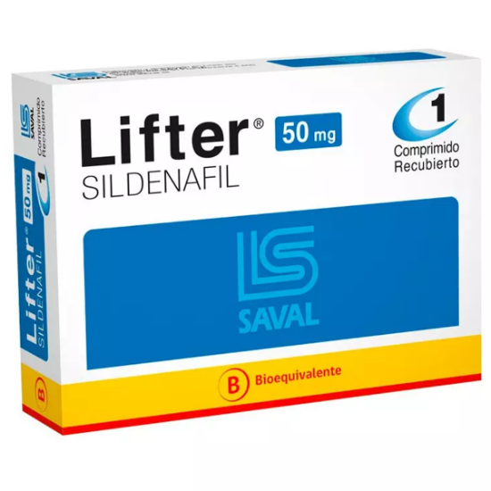 Imagen de LIFTER 50 MG 1 COMPRIMIDO RECUBIERTO [BE] (SILDENAFIL)
