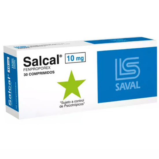 Imagen de SALCAL 10 MG 30 COMPRIMIDOS (FENPROPOREX CLORHIDRATO)