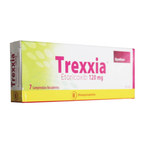 Imagen de TREXXIA 120 MG 7 COMPRIMIDOS RECUBIERTOS [BE] (ETORICOXIB)