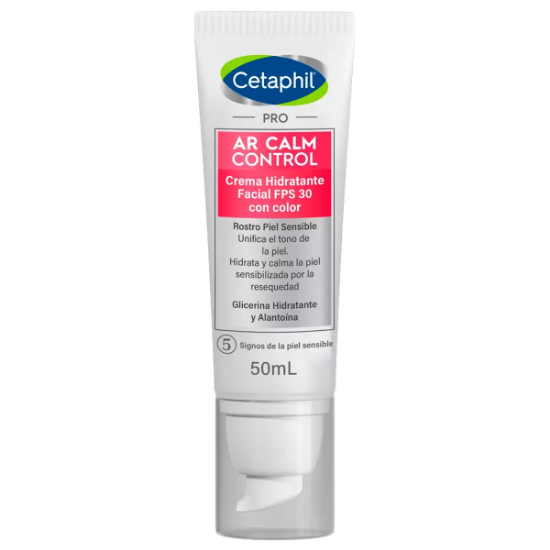 Imagen de Cetaphil POR AR calm control FPS30 con color crema hidratante facial x 50 ml