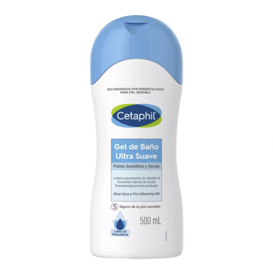 Imagen de Cetaphil ultra suave pieles sensibles y secas gel de baño x 500 ml