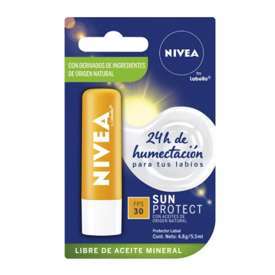 Imagen de NIVEA LIP CARE SUN PROTECT FPS30 4,8 G.