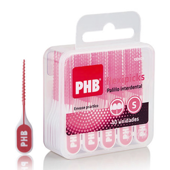 Imagen de PHB FLEXIPICKS RECTO PALILLO INTERDENTAL BLISTER 40 UNIDADES