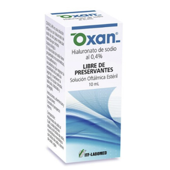 Imagen de OXAN 04 SOLUCION OFTALMICA ESTERIL S/PRESERVANTES 10 ML (HIALURONATO SODIO)