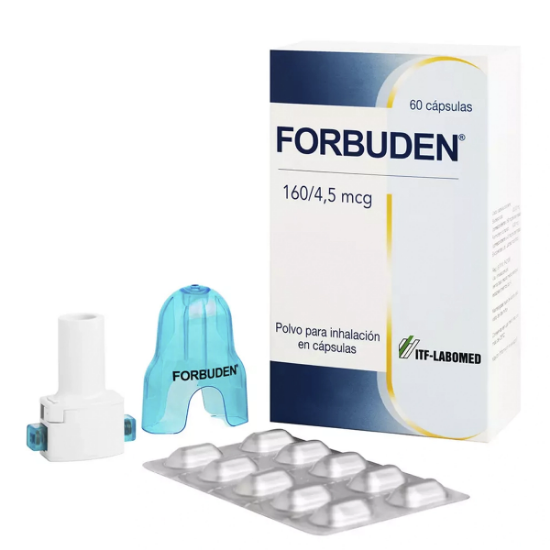 Imagen de Forburden 160 / 4,5 mcg polvo para inhalación x 60 cápsulas