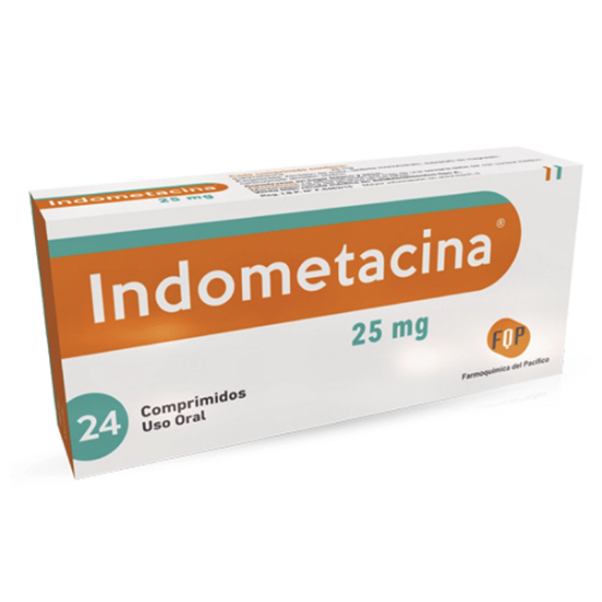 Imagen de INDOMETACINA 25 MG 24 COMPRIMIDOS