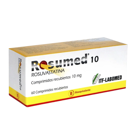 Imagen de ROSUMED 10 MG 60 COMPRIMIDOS RECUBIERTOS (ROSUVASTATINA)