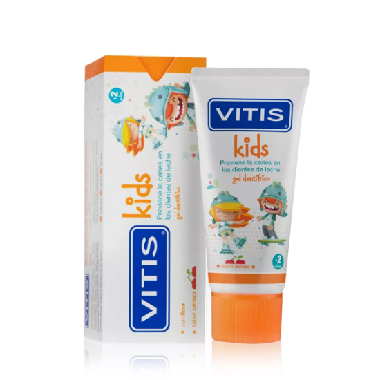 Imagen de VITIS KIDS CEREZA +2 AÑOS GEL DENTAL 50 ML