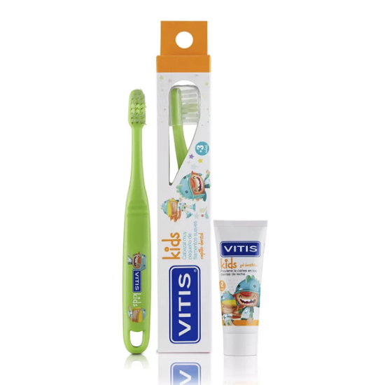 Imagen de VITIS KIDS SUAVE +3 AÑOS CEPILLO DENTAL+GEL DENTAL +2 AÑOS 8 ML