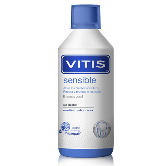 Imagen de VITIS SENSIBLE SIN ALCOHOL USO DIARIO COLUTORIO 500 ML