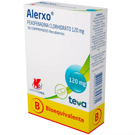 Imagen de Alerxo 120 Mg 30 Comprimidos Recubiertos 