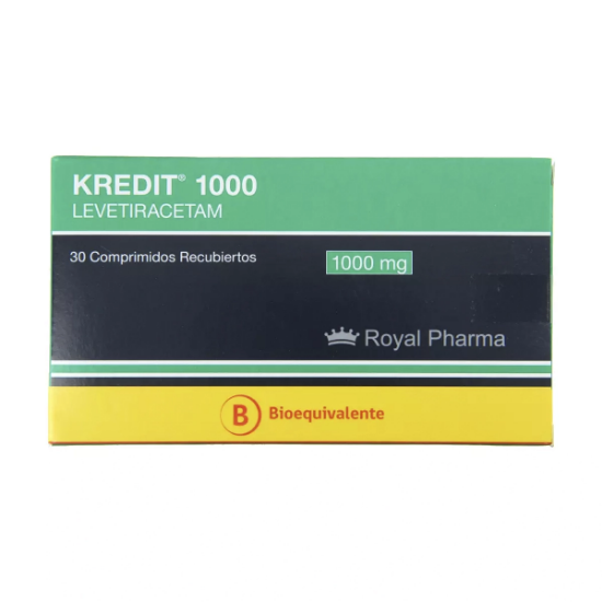 Imagen de KREDIT 1000 MG 30 COMPRIMIDOS RECUBIERTOS (LEVETIRACETAM)