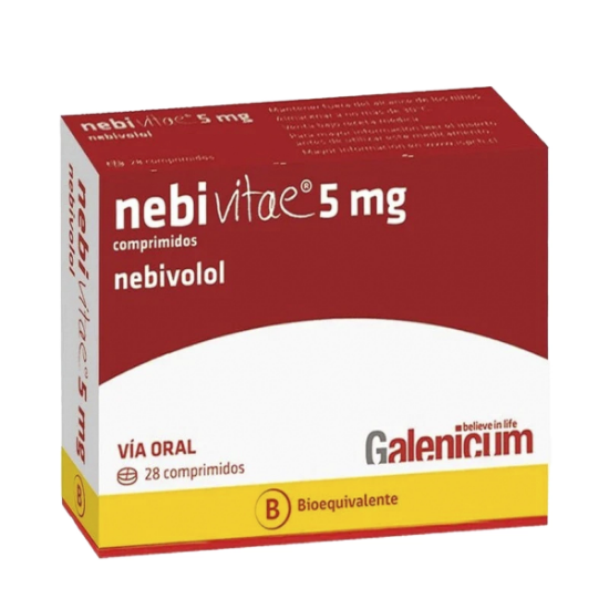 Imagen de NEBIVITAE 5 MG 28 COMPRIMIDOS [BE] (NEBIVOLOL)