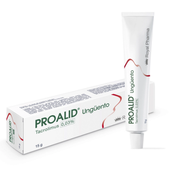 Imagen de PROALID 0,03% UNGUENTO 15 G. (TACROLIMUS)