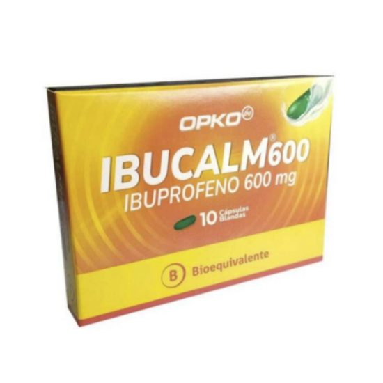 Imagen de IBUCALM-600 600 MG 10 CAPSULAS BLANDAS [BE] (IBUPROFENO)