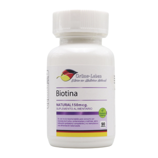 Imagen de Biotina 150 natural x 90 cápsulas vegan