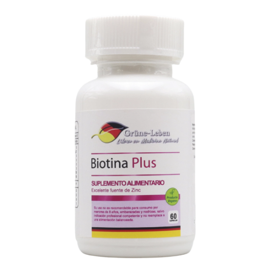 Imagen de Biotina plus x 60 cápsulas vegan