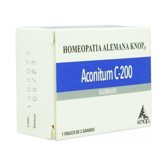 Imagen de KNOP GLOBULOS HOMEOPATICOS C-200 ACONITUM 2 G.