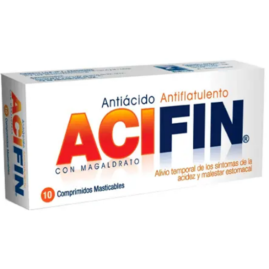 Imagen de Acifin x 10 comprimidos masticables