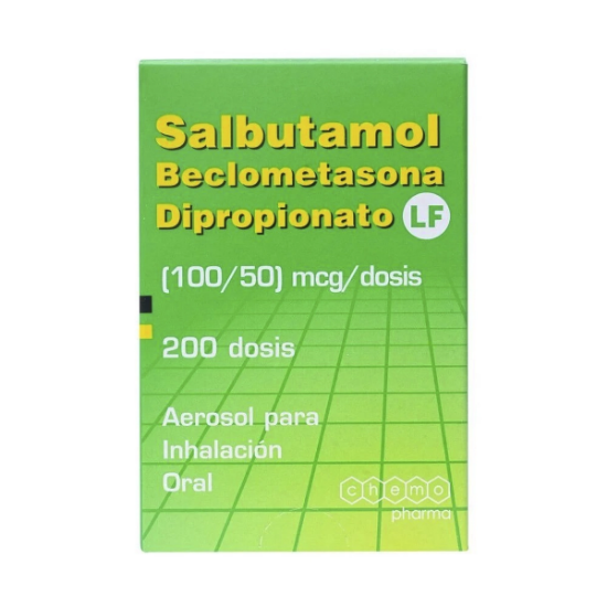 Imagen de SALBUTAMOL+BECLOMETASONA LF INHALADOR BUCAL 200 DOSIS