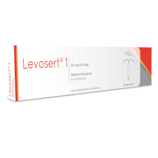 Imagen de LEVOSERT-1 20 MCG/24HR SISTEMA INTRAUTERINO (LEVONORGESTREL)