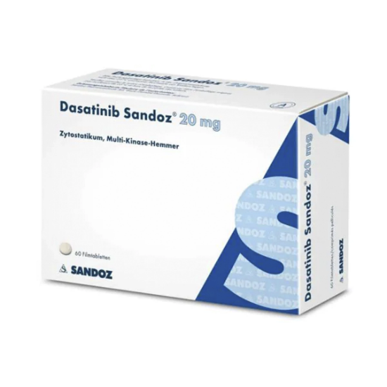 Imagen de Dasatinib 20 mg x 60 comprimidos recubiertos