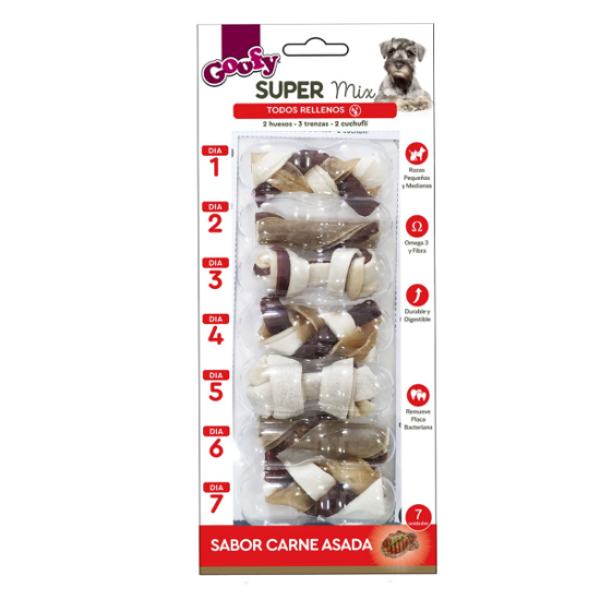 Imagen de VET GOOFY SNACK SUPER MIX X 90G.