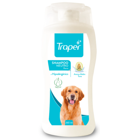 Imagen de VET TRAPER SHAMPOO PERRO NEUTRO HIPOALERG. X 260 ML.