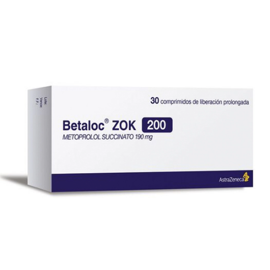 Imagen de BETALOC ZOK 200 MG x 30 COMP.