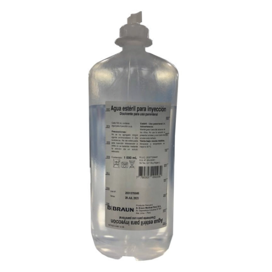 Imagen de AGUA ESTERIL INY. 1000 ML ECOFLAC X 12 UNID.