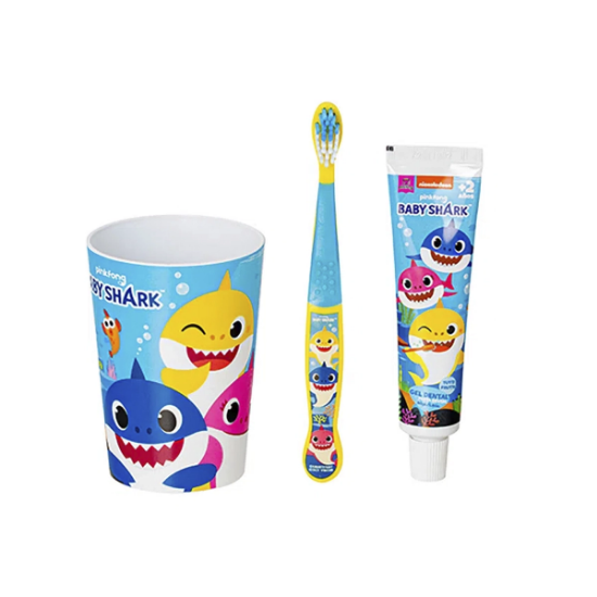 Imagen de BIOTEC SET PASTA DIENTES 50G + CEPILLO + VASO BABY SHARK
