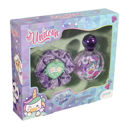 Imagen de ESTUCHE PERFUME UNICORNIO 50ML + SCRUNCHIE