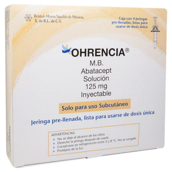 Imagen de ORENCIA 125 MG X 4 JERINGA PRECARGADA
