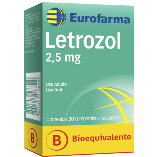 Imagen de LETROZOL 2,5MG X 30 COMP. REC.