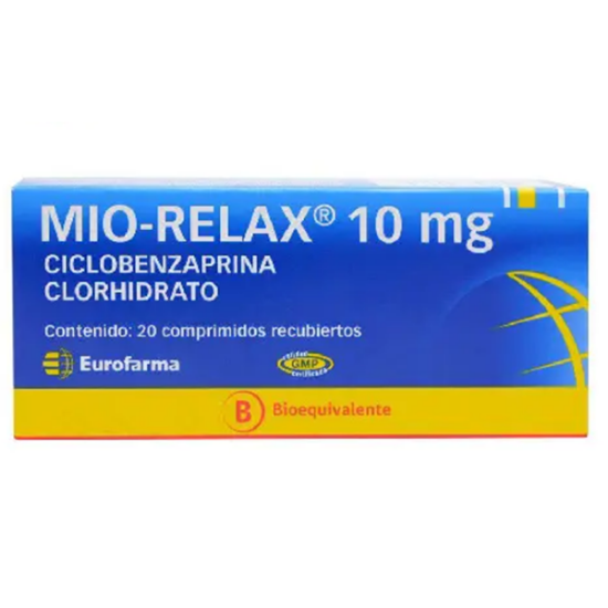Imagen de MIO RELAX 10 MG X 20 COMP. REC.