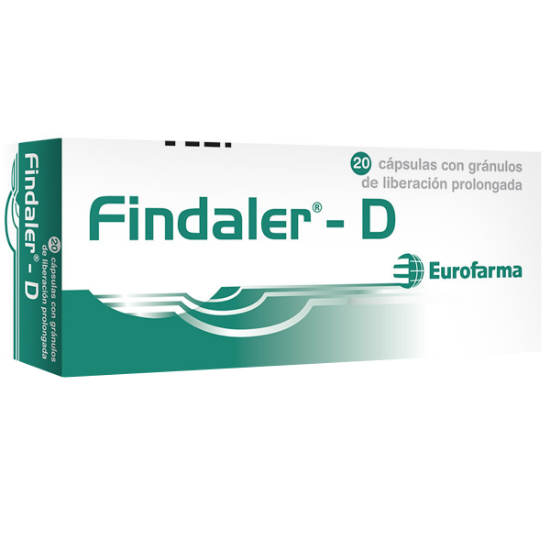 Imagen de FINDALER-D 5/120 MG X 20 CAPS.