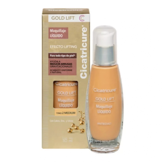 Imagen de CICATRICURE MAQUILLAJE GOLD LIFT MEDIO X 30 ML