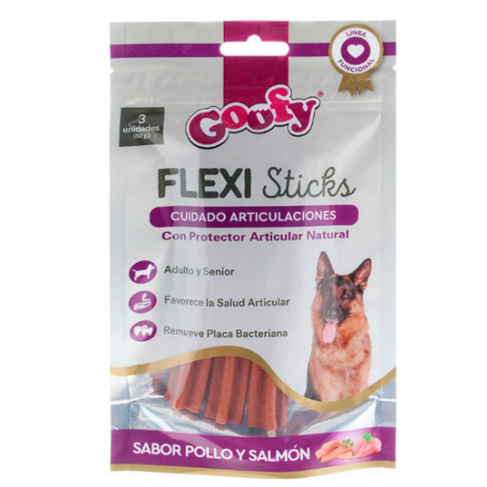 Imagen de VET GOOFY SNACK FLEXI STICKS X 60G.