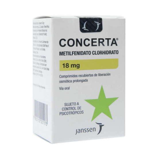 Imagen de CONCERTA 18 MG X 30 COMP.